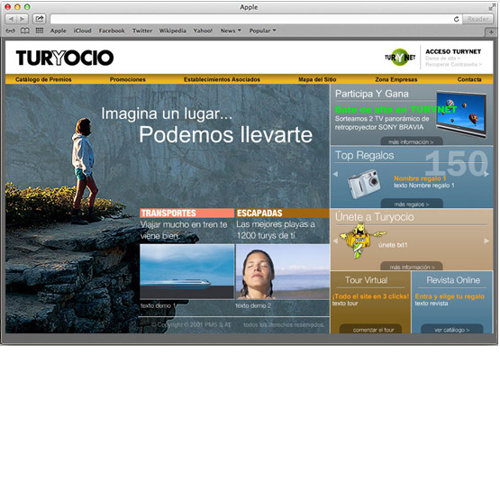 Diseño Web - Turyocio